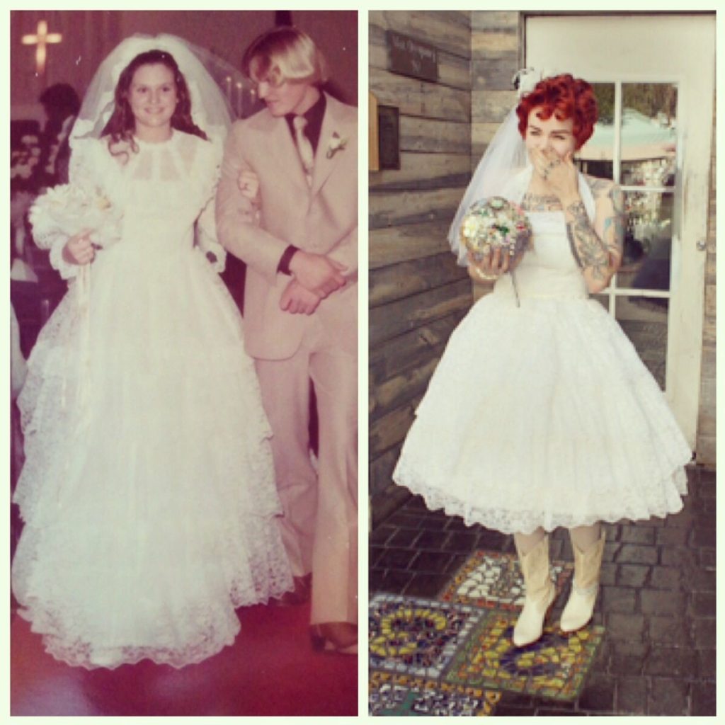 DIY: Vintage Wedding Dress to a Cocktail Dress