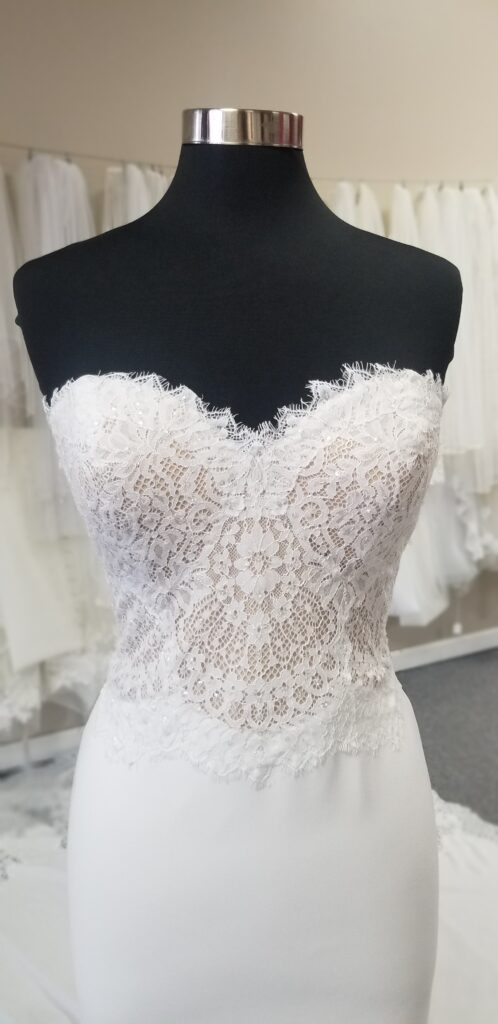 two-tone-lace-bodice-crepe-sheath-wedding-dress