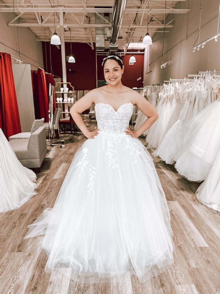 How long does it typically take to find the perfect wedding dress?