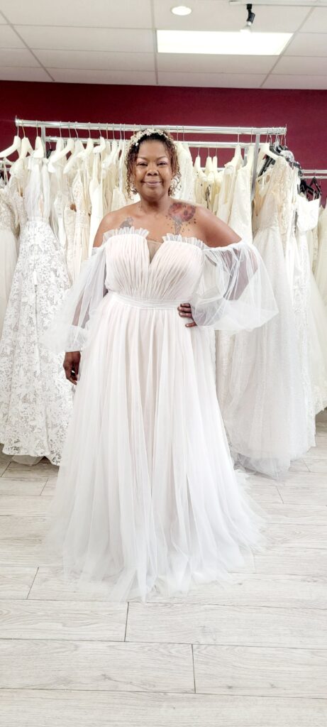 bishop sleeve wedding dress