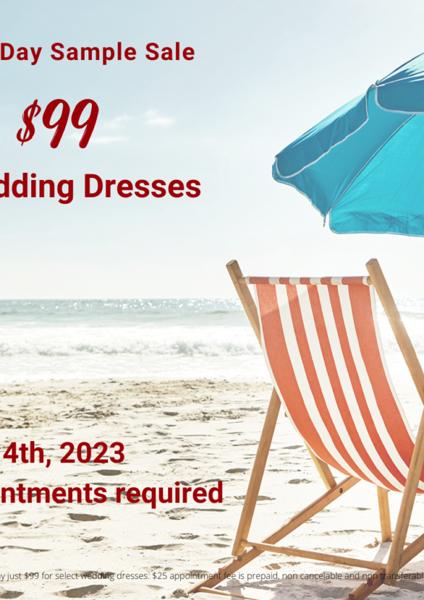 $99 Wedding Dress Sale