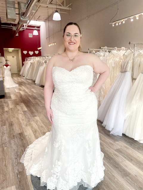 plus size lace wedding dress east bay bridal store california