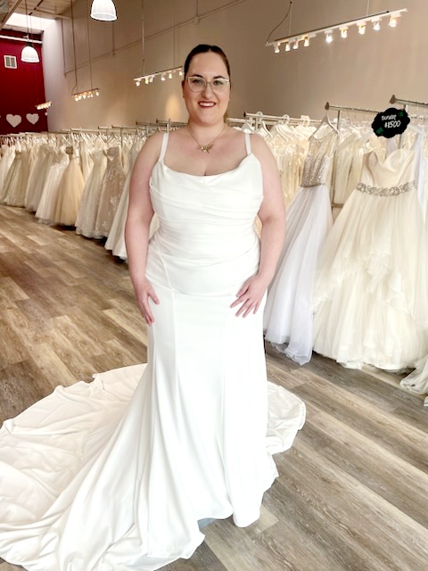 plus size crepe wedding dress east bay bridal store california