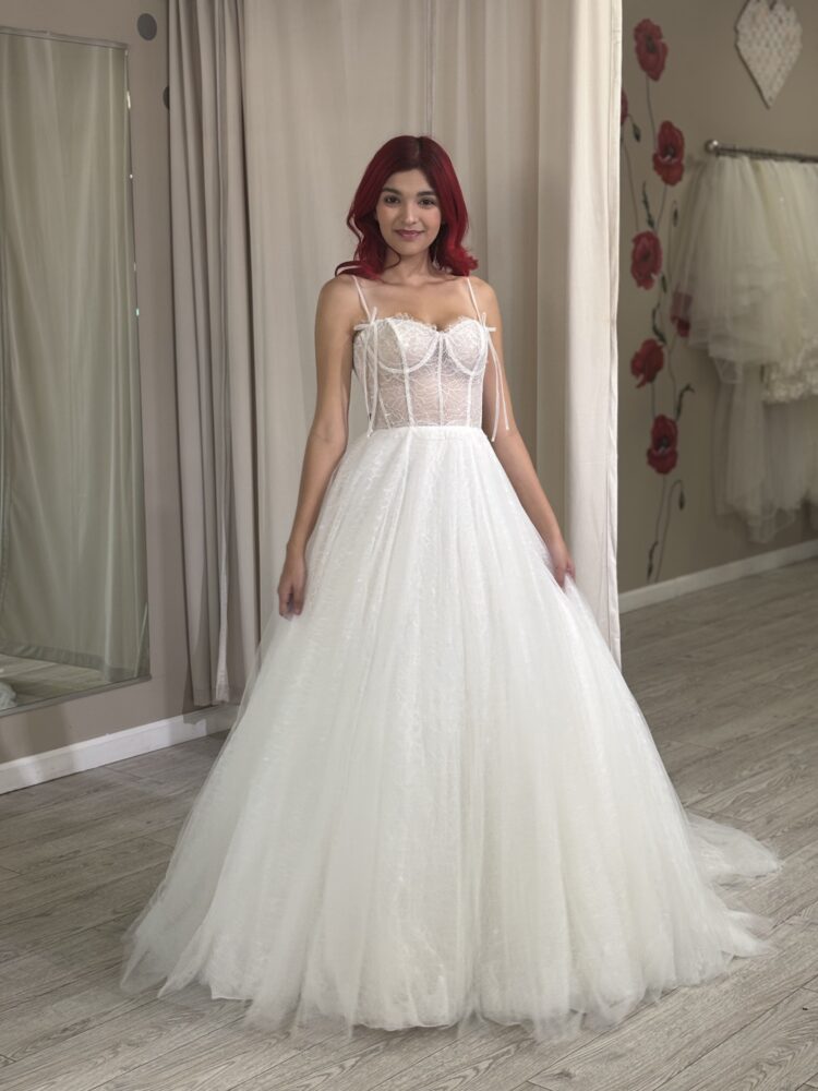 boho cream wedding dress whittier california - GARNET + grace Bridal ...