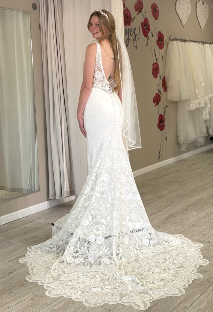 boho wedding dresses with dramatic trains whittier california bridal shop
