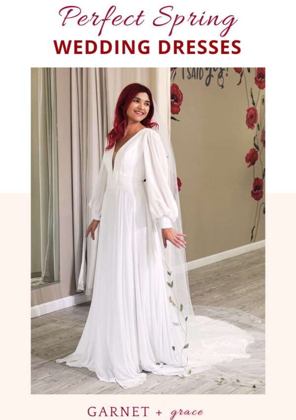 Perfect Spring Wedding Dresses in our Whittier Bridal Shop