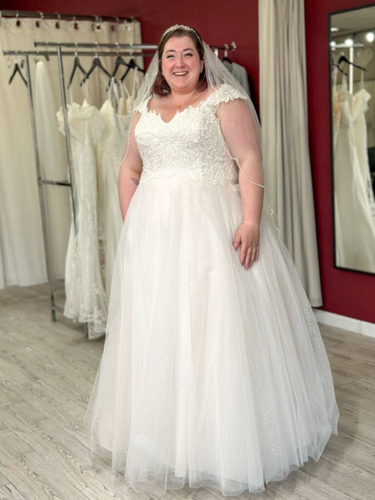 plus size ballgown wedding dress under 500